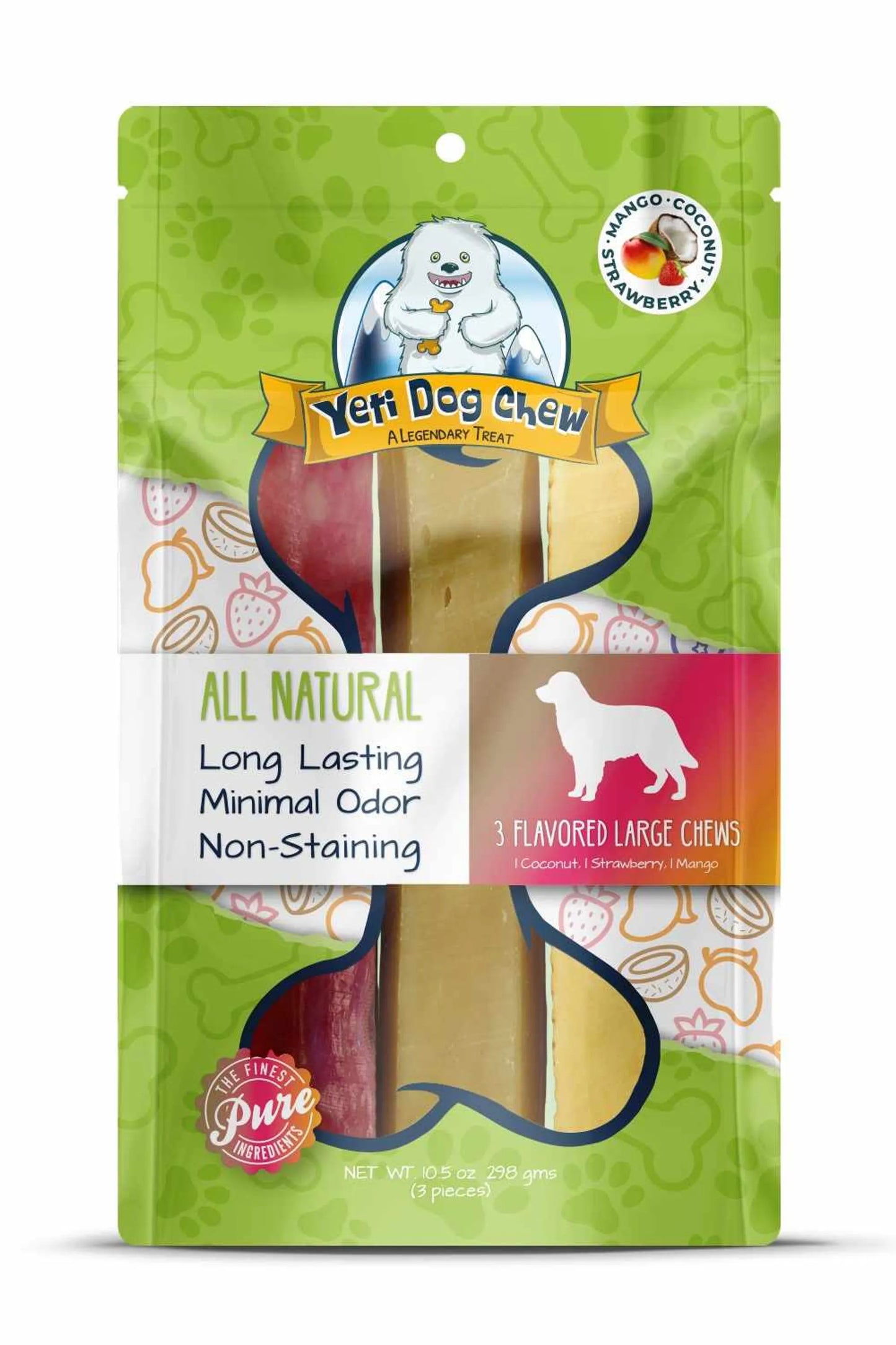 Yeti Dog Chew – All-Natural Yak & Cow Milk Cheese Chews (Long-Lasting)