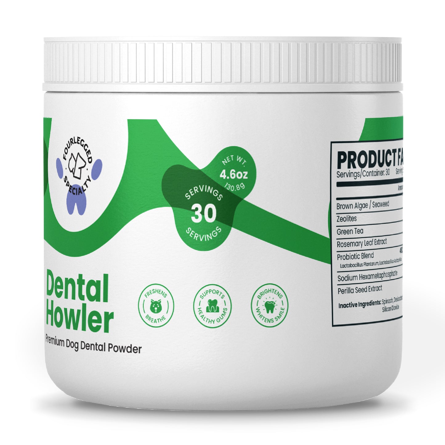 Dog dental powder for teeth cleaning