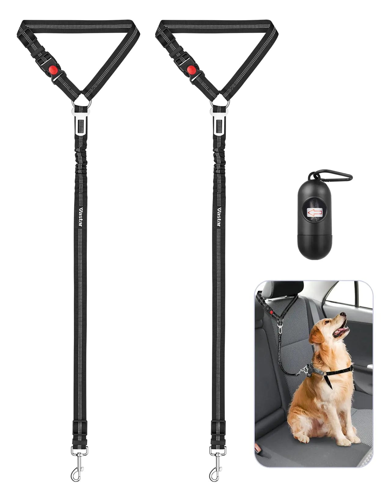 Dog Seat Belt (2 Pack)