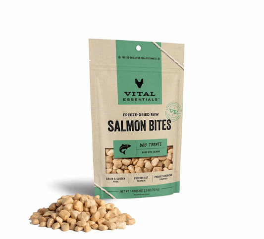 Butcher Cut Freeze-Dried Salmon Dog Treats – Single Ingredient, High Protein