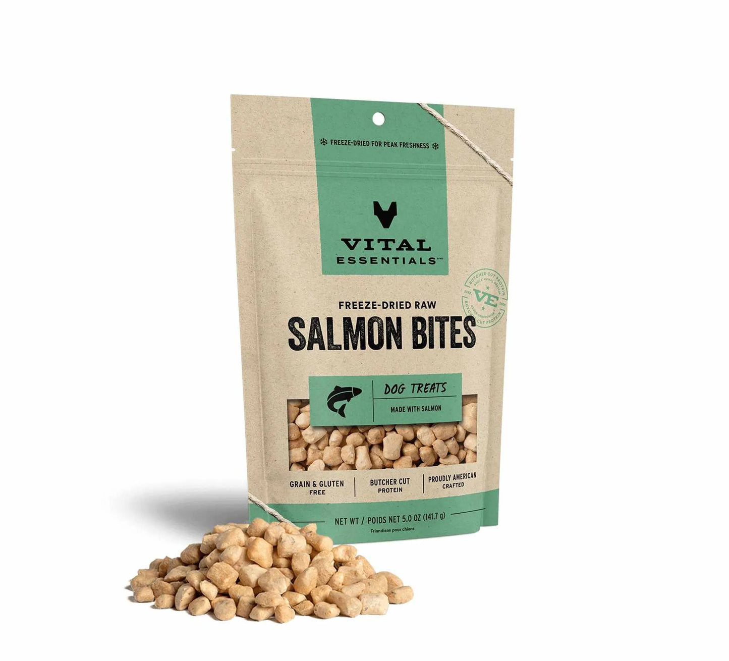 Butcher Cut Freeze-Dried Salmon Dog Treats – Single Ingredient, High Protein
