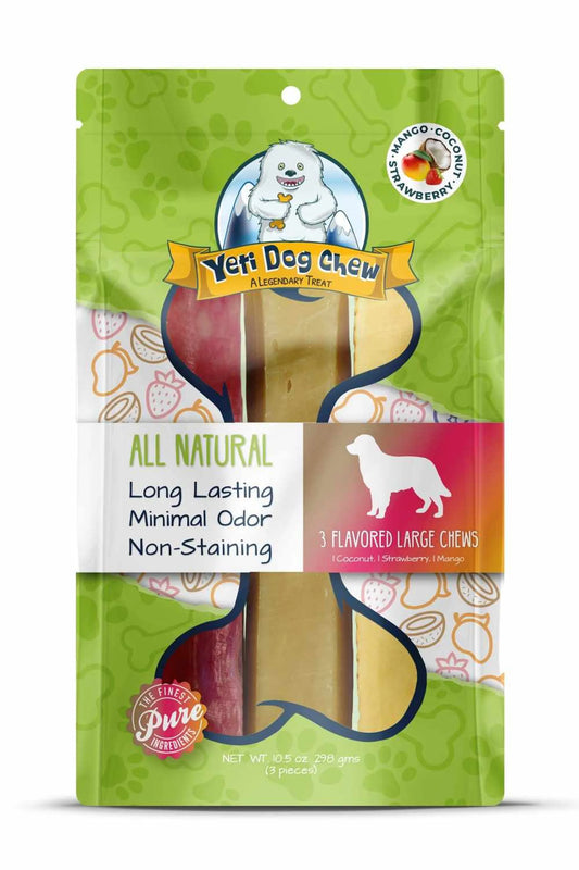 Yeti Dog Chew – All-Natural Yak & Cow Milk Cheese Chews (Long-Lasting)