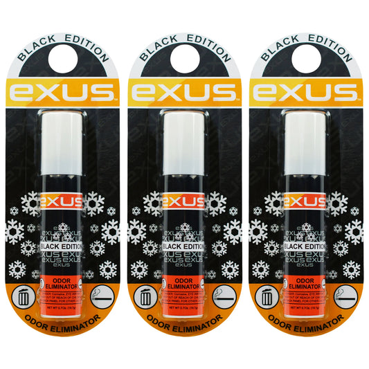 Exus Odor Eliminator - Black Edition 0.7 Oz. Car Air Freshener Odor Eliminator