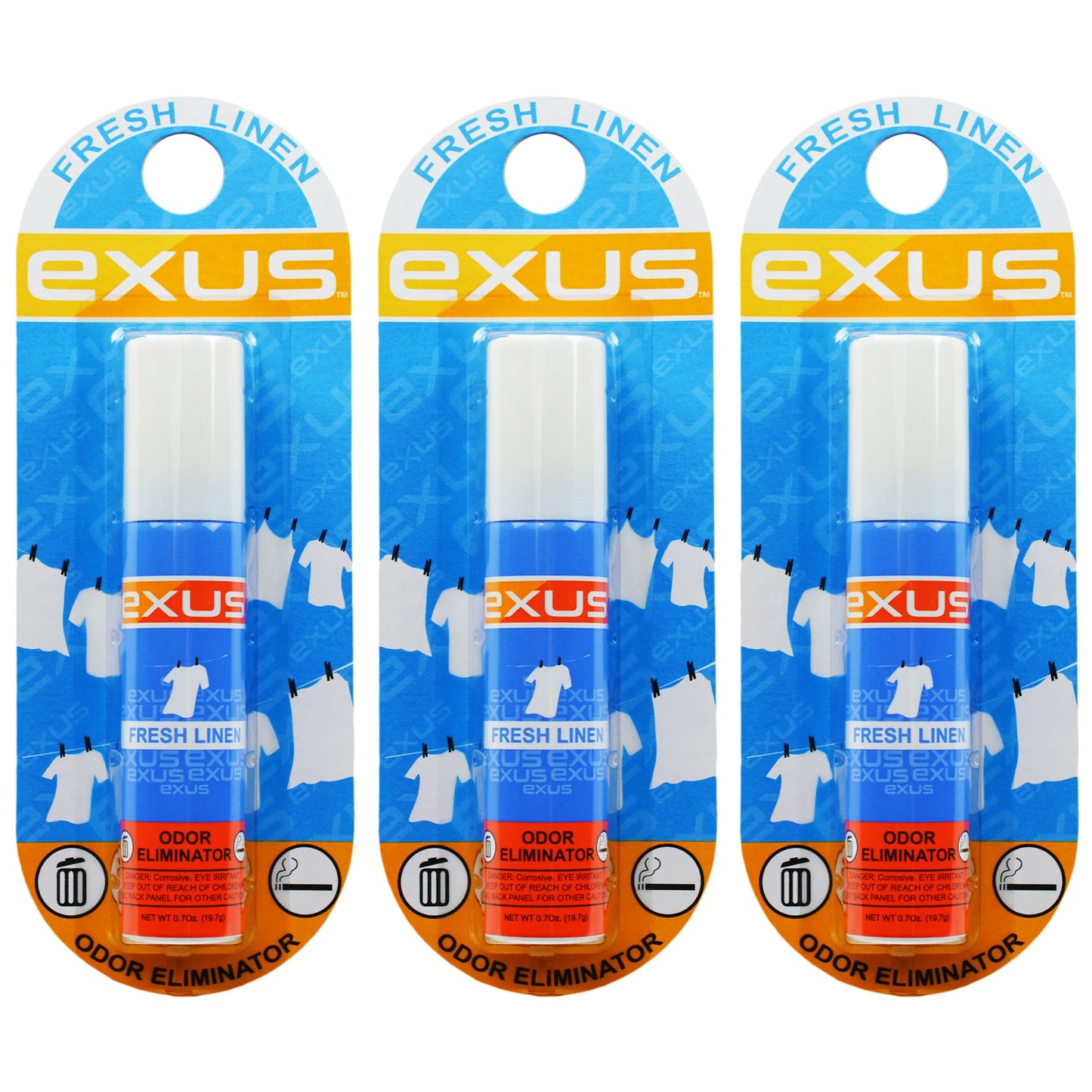 Exus Odor Eliminator - Black Edition 0.7 Oz. Car Air Freshener Odor Eliminator