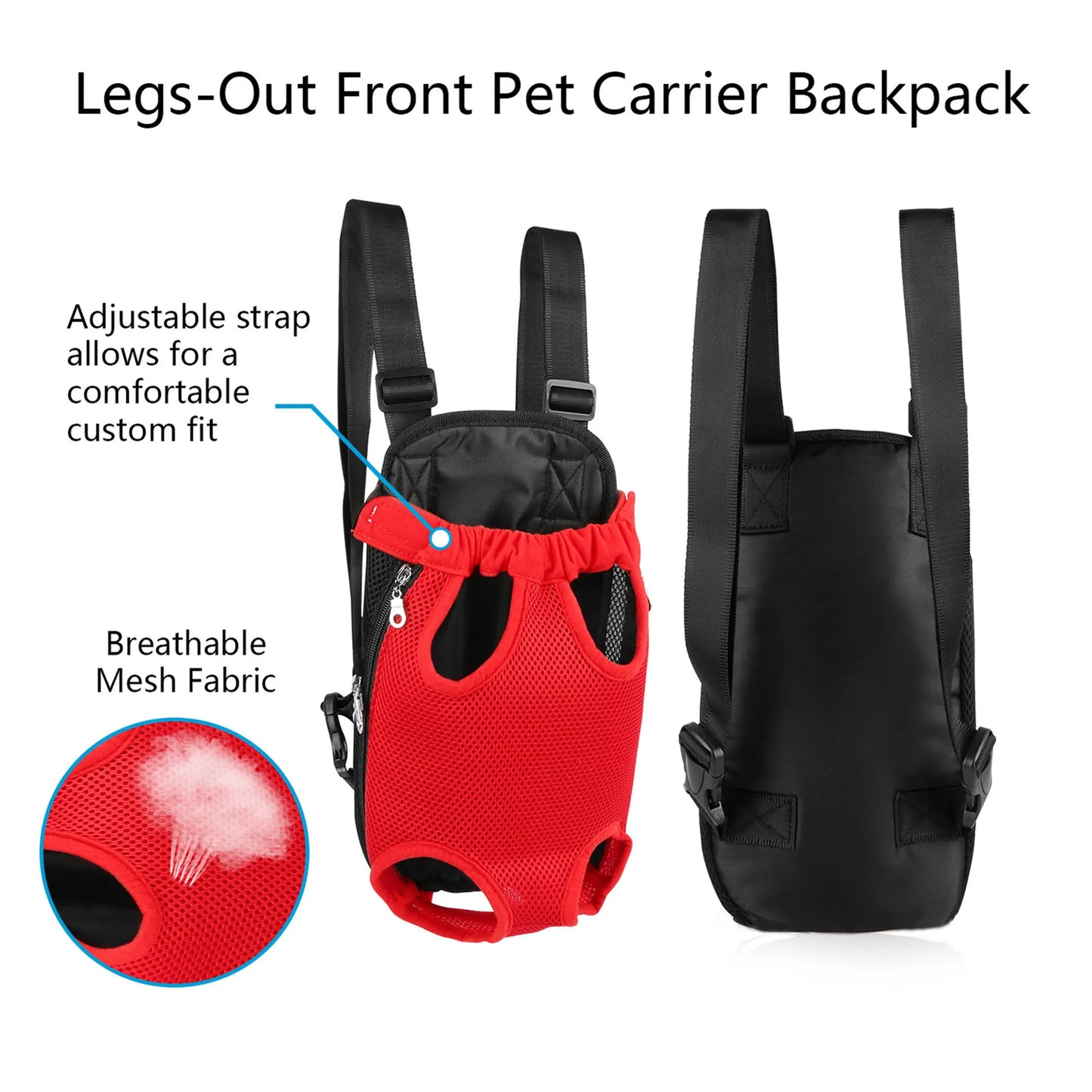 Dog Carrier Backpack Legs Out Front Pet Backpack Carrier Travel Bag