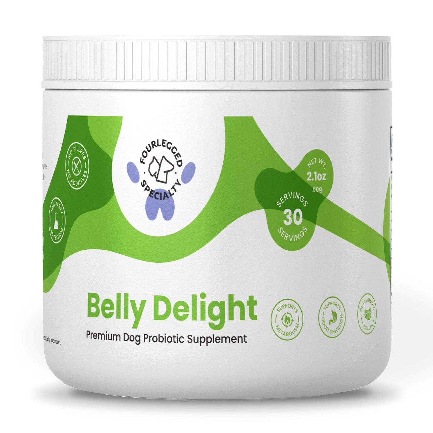 Belly Delight Premium Dog Probiotic Supplement