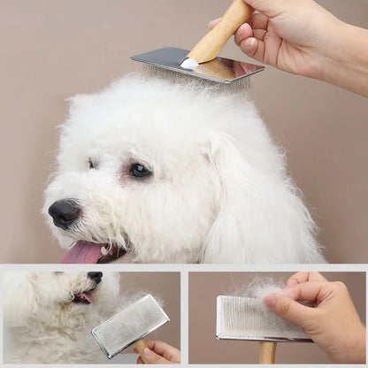 Wooden Pet Grooming Comb