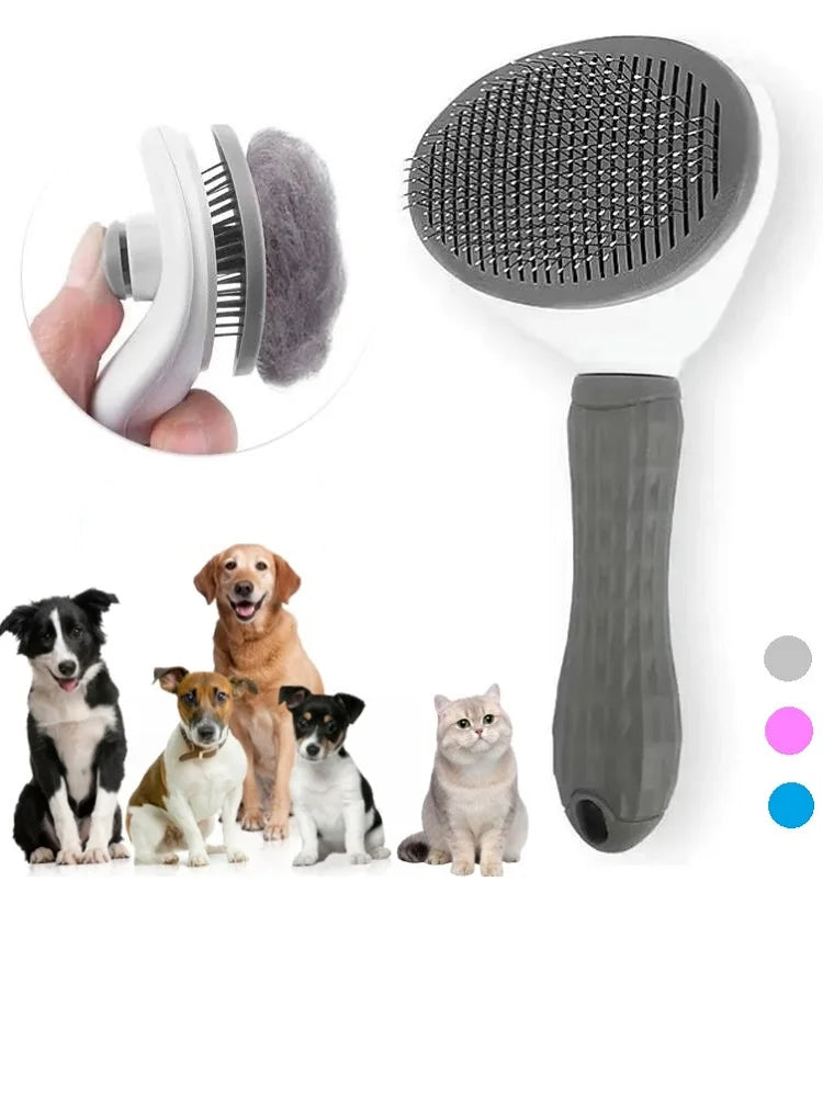 Self-cleaning Pet Hair Remove Comb