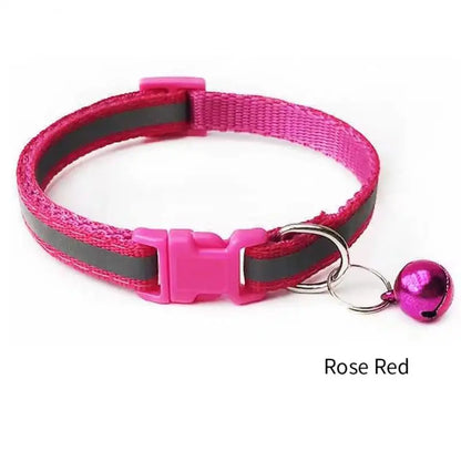 Reflective Breakaway Pet Collar with Bell