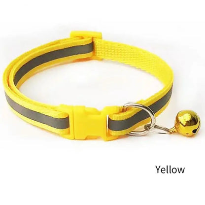 Reflective Breakaway Pet Collar with Bell