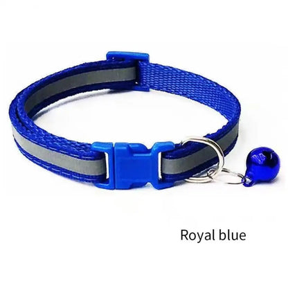 Reflective Breakaway Pet Collar with Bell