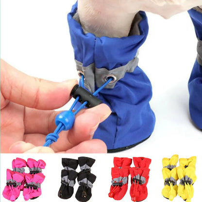 Waterproof Anti-Slip Pet Boots Set