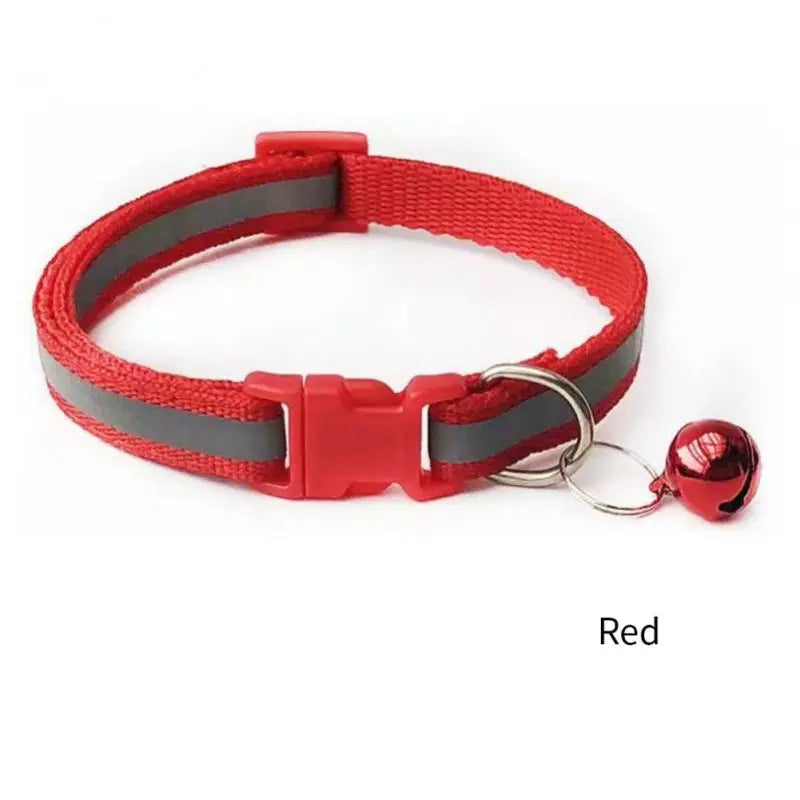 Reflective Breakaway Pet Collar with Bell