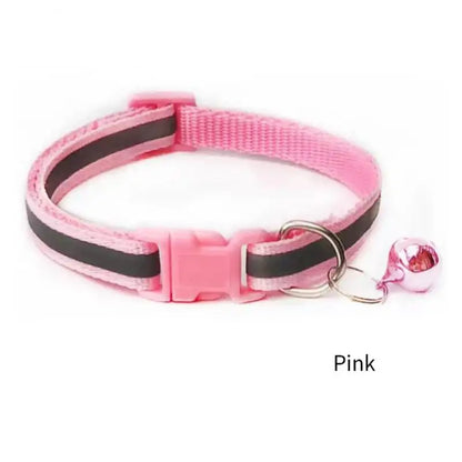 Reflective Breakaway Pet Collar with Bell