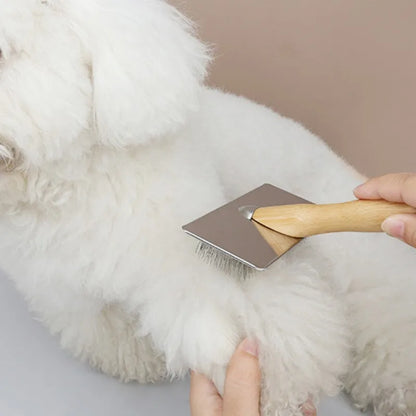 Wooden Pet Grooming Comb