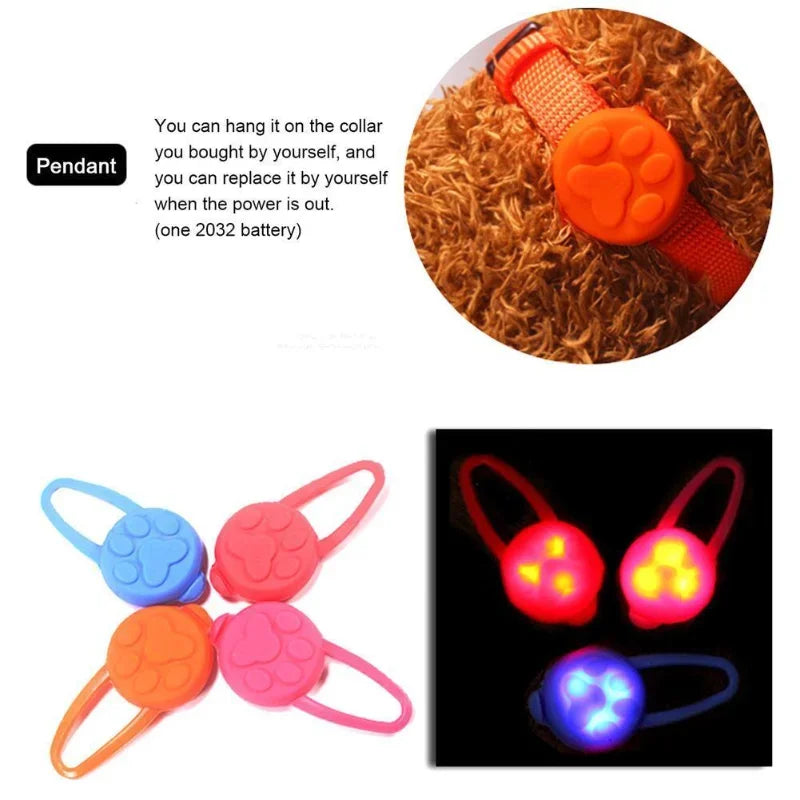 Glowing LED Pet Collar Pendant