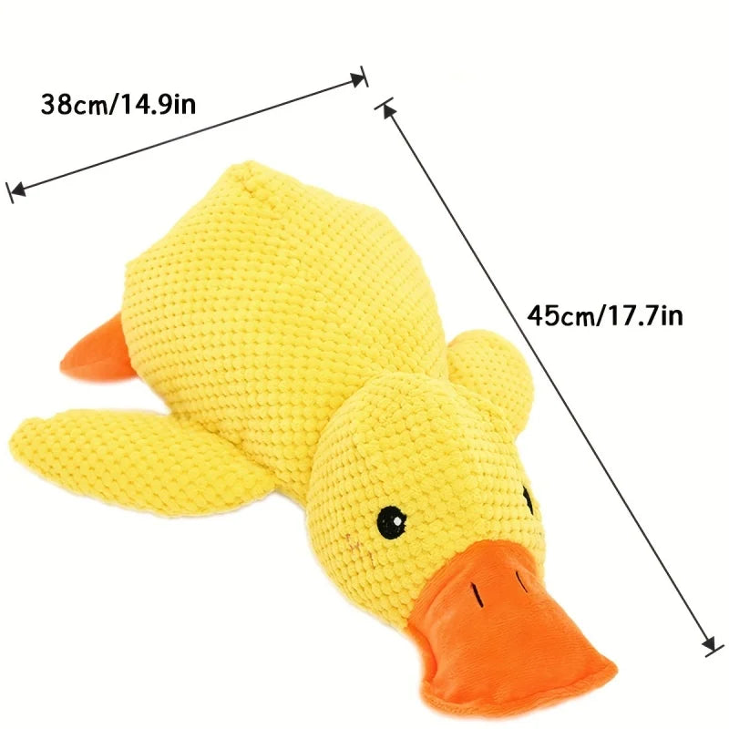 Large Duck-Shaped Squeaky Plush Toy