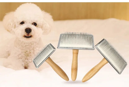 Wooden Pet Grooming Comb