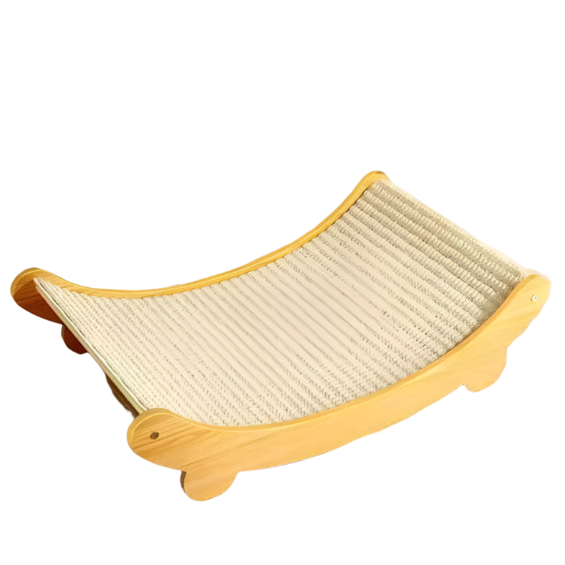 Wooden Cat Scratch Bed Pad