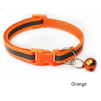 Reflective Breakaway Pet Collar with Bell