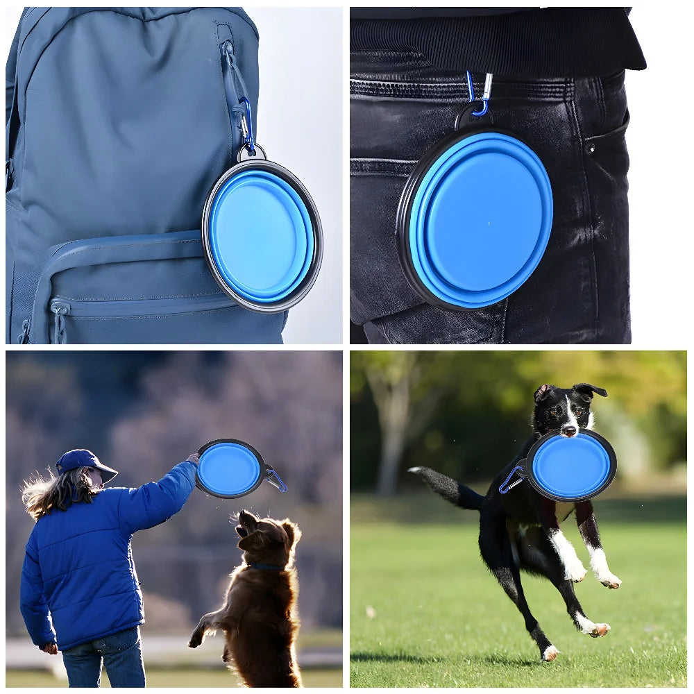 Portable Collapsible Silicone Pet Bowl