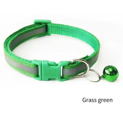 Reflective Breakaway Pet Collar with Bell