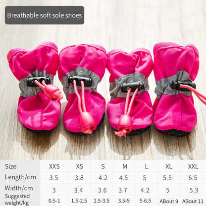 Waterproof Anti-Slip Pet Boots Set