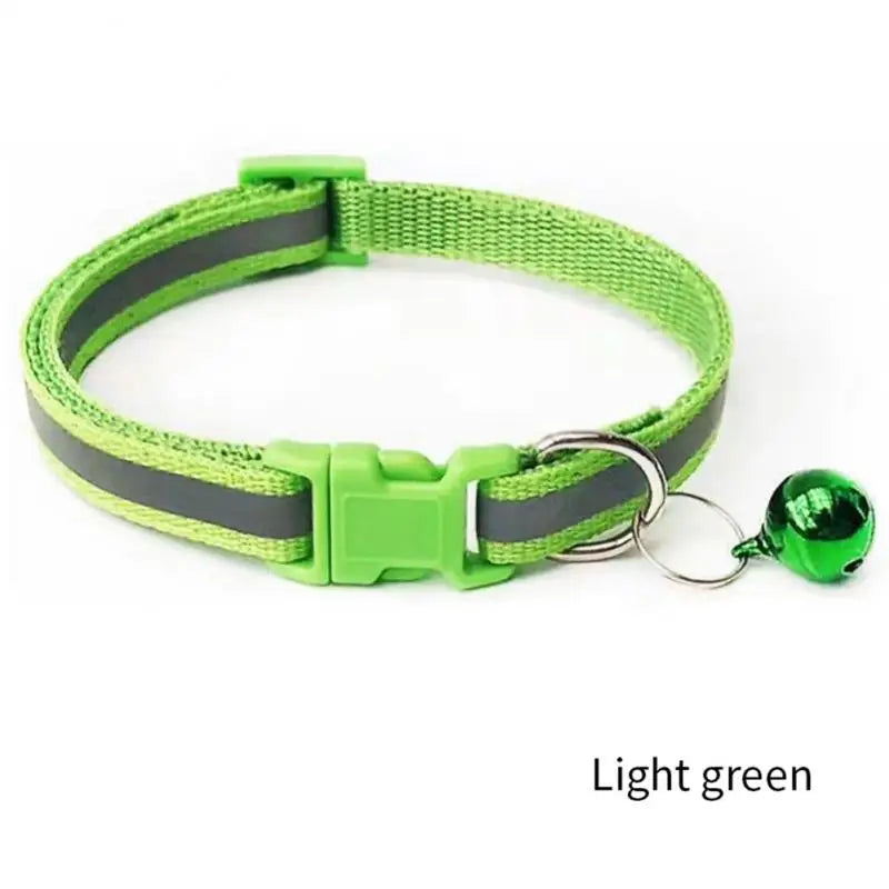 Reflective Breakaway Pet Collar with Bell