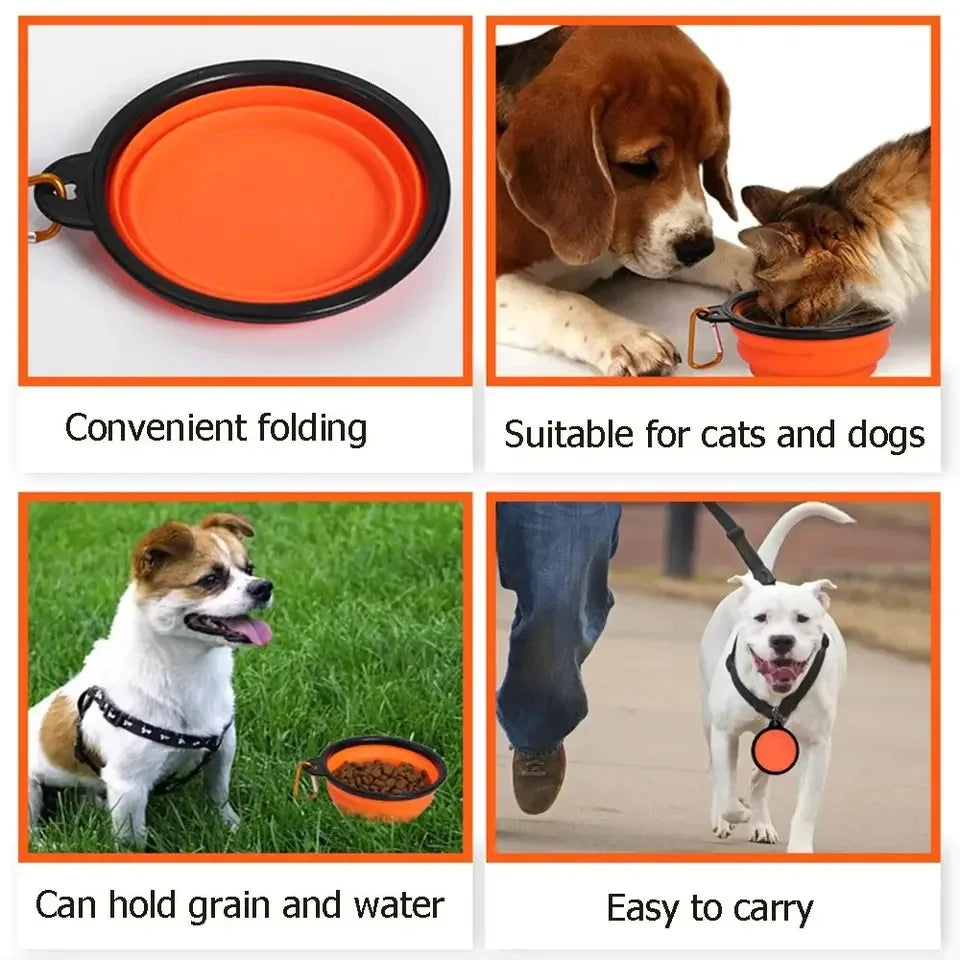 Portable Collapsible Silicone Pet Bowl