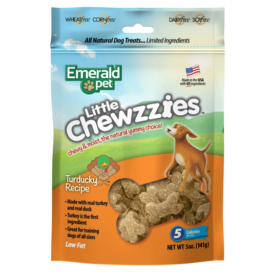 Emerald Pet Little Chewzzies Turducky Recipe Dog Treats