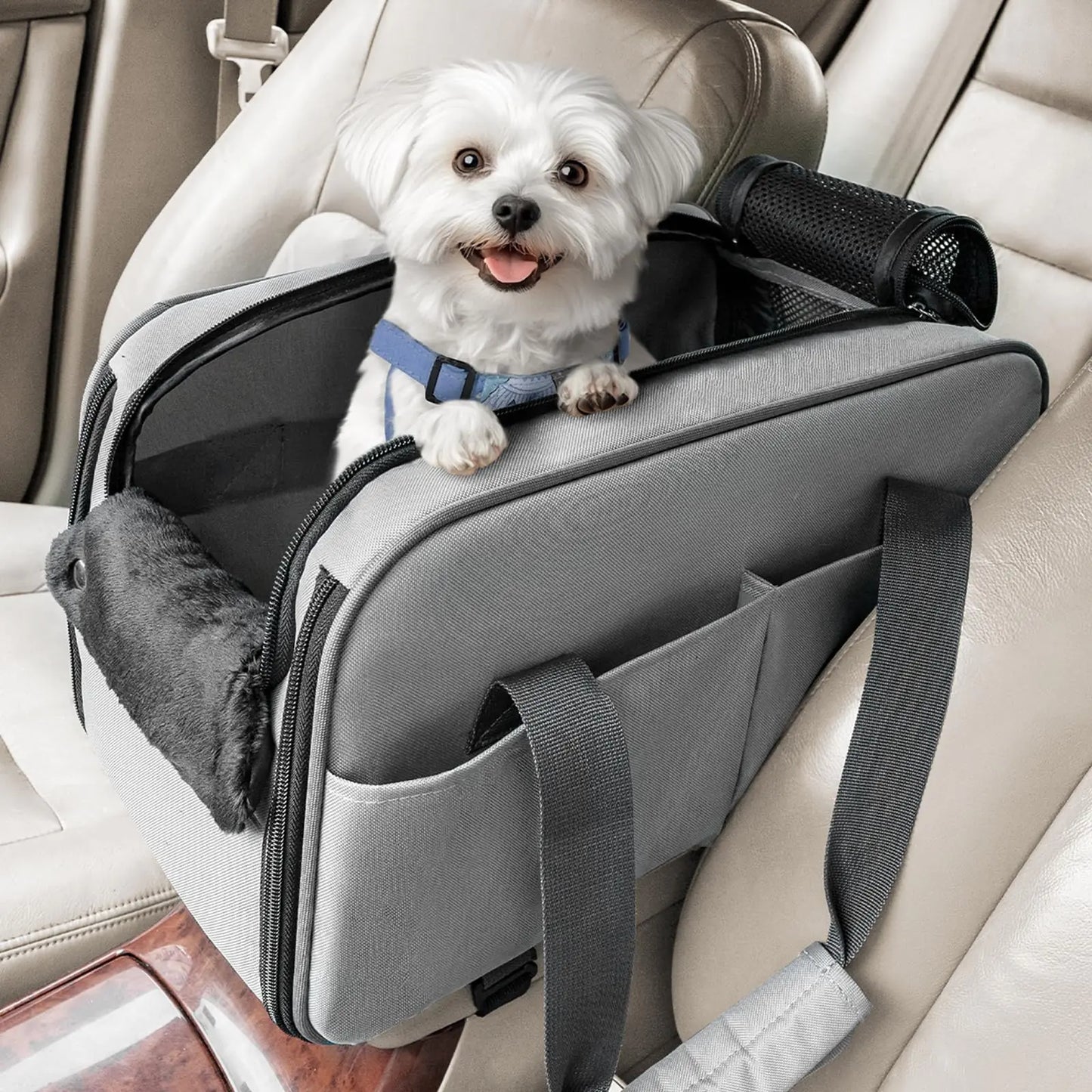Multipurpose Console Dog Car Seat | Safe & Comfortable Travel
