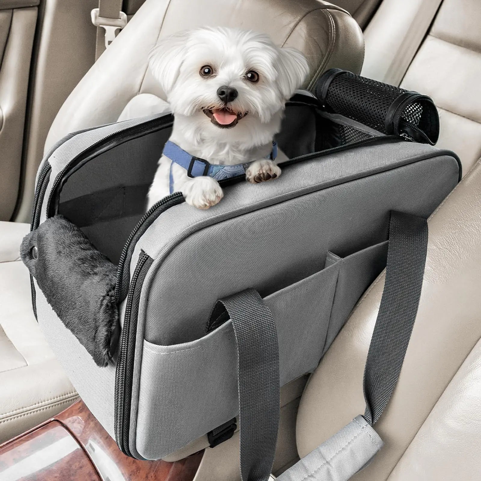 Multipurpose Console Dog Car Seat | Safe & Comfortable Travel
