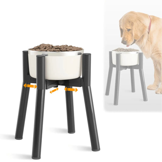 SHAINFUN Adjustable Raised Dog Bowl Stand